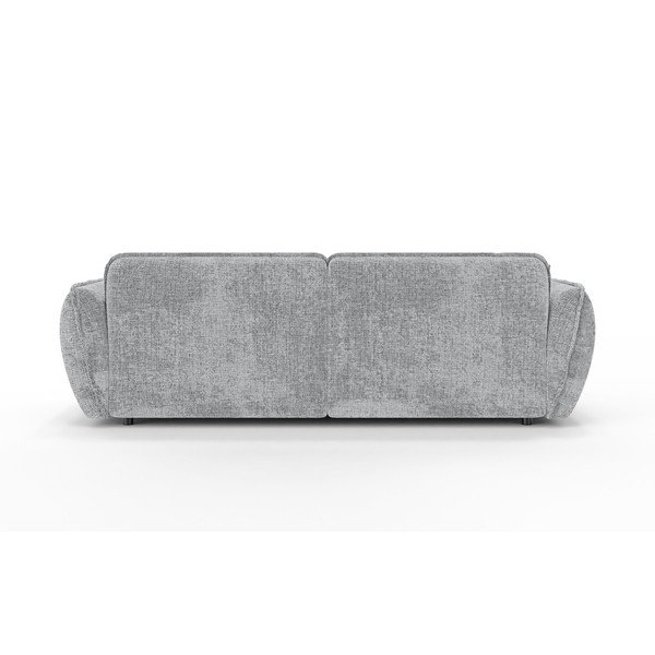 Jasnoszary narożnik z tkaniny szenilowej (lewostronny/z szezlongiem) Nelia – Ropez-image-4