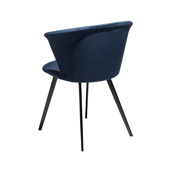 Ciemnoniebieskie fotel DAN–FORM Denmark Merge Velvet-image-2