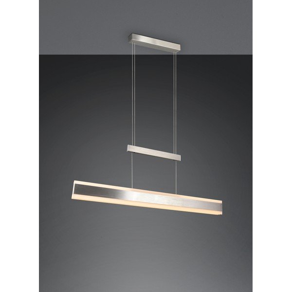 Lampa wisząca LED w kolorze matowego srebra z metalowym kloszem Arcola – Trio-image-1