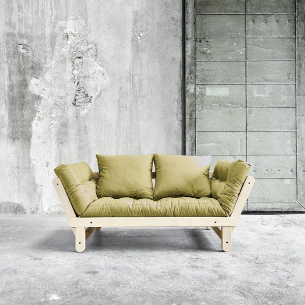 Sofa rozkładana Beat Natural/Avocado Green-image-3