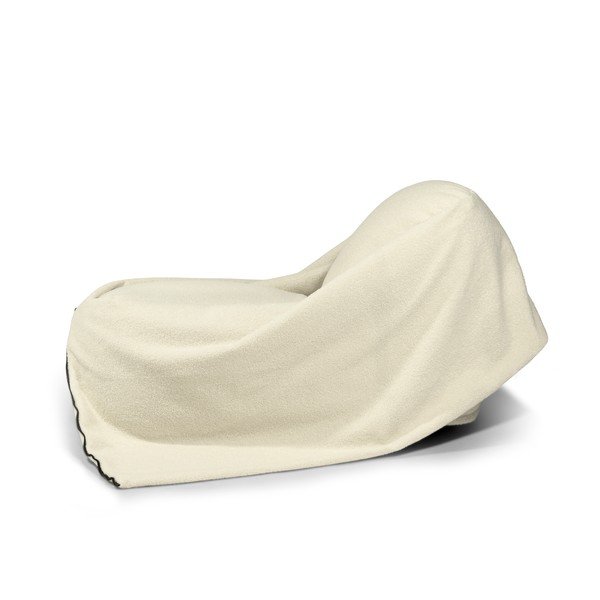 Brązowy dziecięcy worek do siedzenia z materiału bouclé Cocoon 100 – SLOWDOWN-image-4