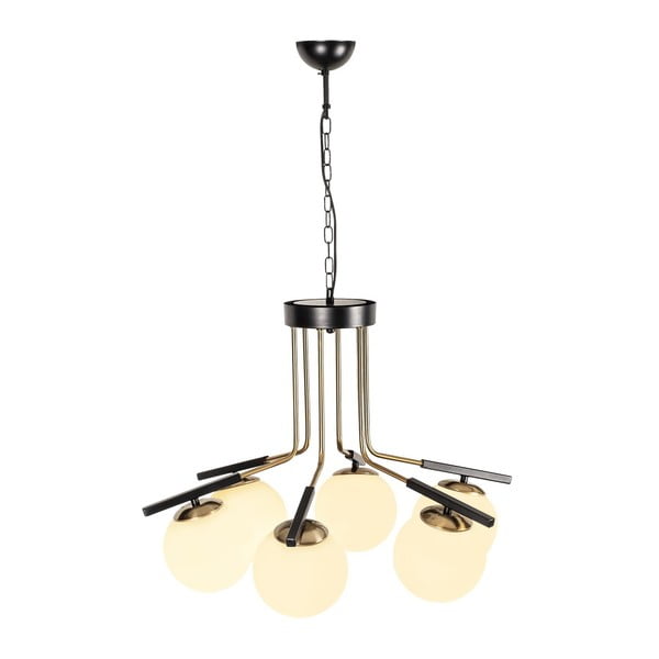 Czarna metalowa lampa wisząca Opviq lights Amalia-image-3