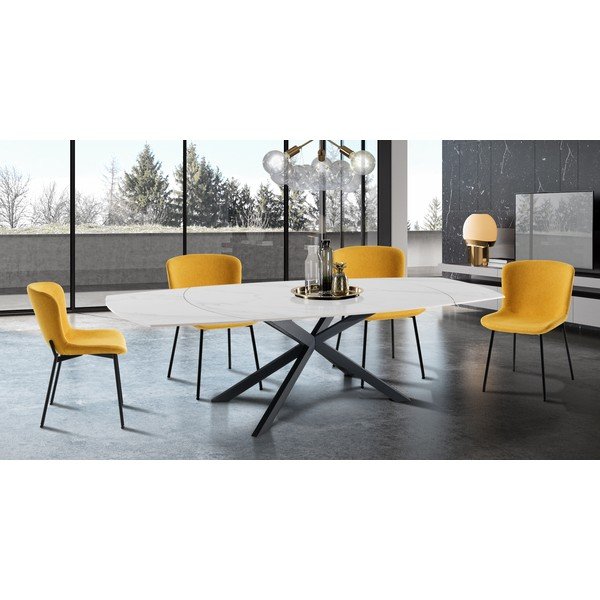 Krzesła w kolorze ochry zestaw 2 szt. Snug – Tomasucci-image-1