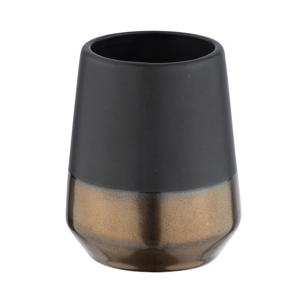 Czarny kubek na szczoteczki do zębów Wenko Brandol-image-3