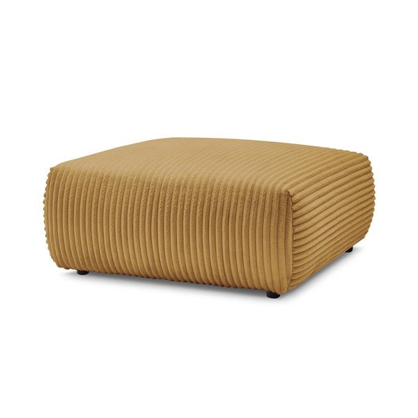 Musztardowy sztruksowy podnóżek Lucien – Bobochic Paris-image-3