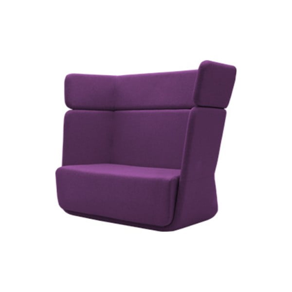 Ciemnofioletowy fotel Softline Basket Vision Purple