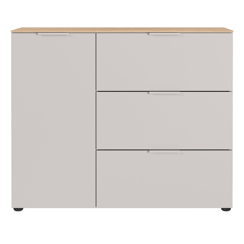 Kremowa szafka z matowym wykończeniem 109x98x40 cm Savoca – Germania (zdjęcie 3)