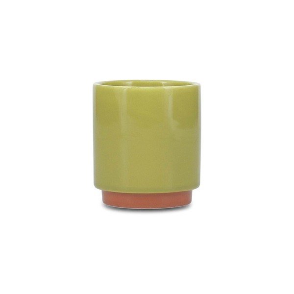 Zielona/pomarańczowa kamionkowa filiżanka 130 ml Duo – ONA