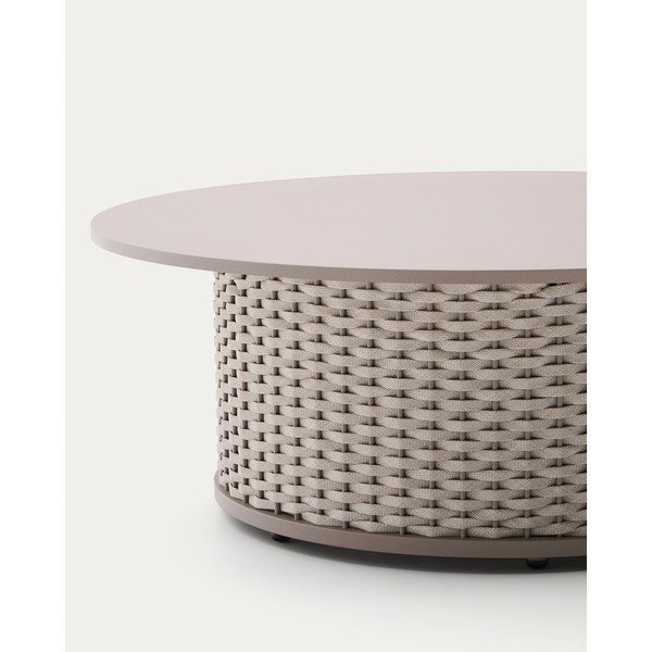 Metalowy okrągły stolik ogrodowy ø 99 cm Sedalis – Kave Home-image-3