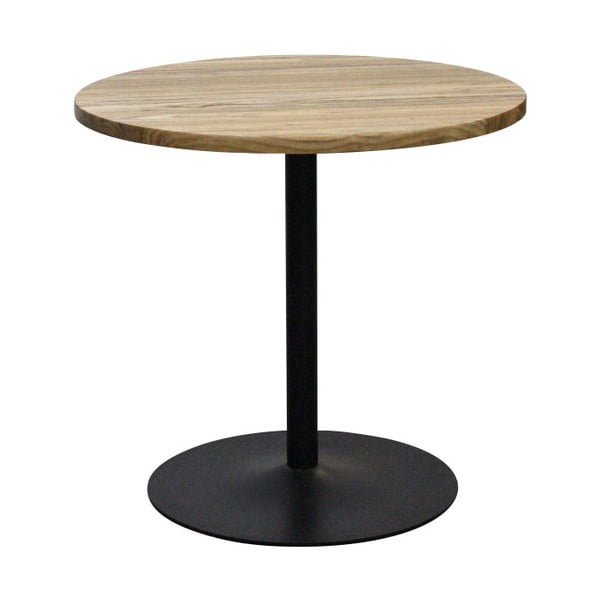 Stół z drewna wiązu ze stalową konstrukcją Red Cartel, ⌀ 80 cm
