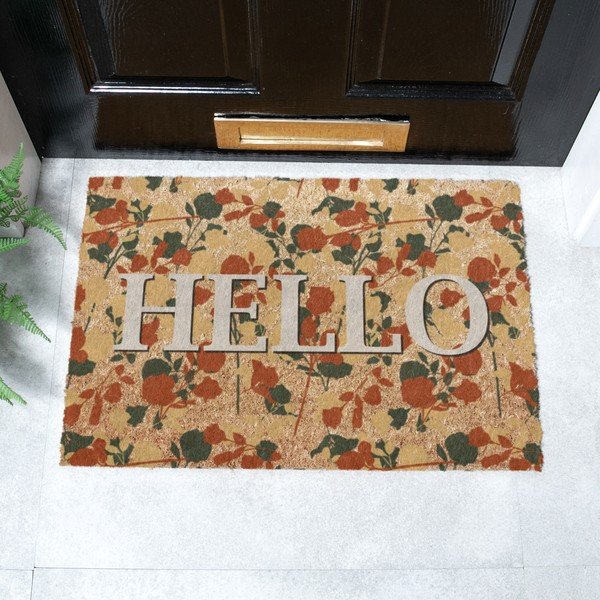 Wycieraczka z włókna kokosowego 40x60 cm Hello Floral – Artsy Doormats-image-2