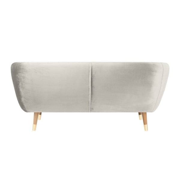 Kremowa aksamitna sofa Mazzini Sofas Benito, 158 cm-image-4