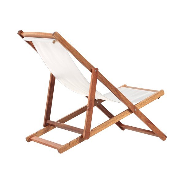 Beżowy/w ciemnym naturalnym kolorze drewniany leżak ogrodowy Dionysus – Bonami Essentials-image-4