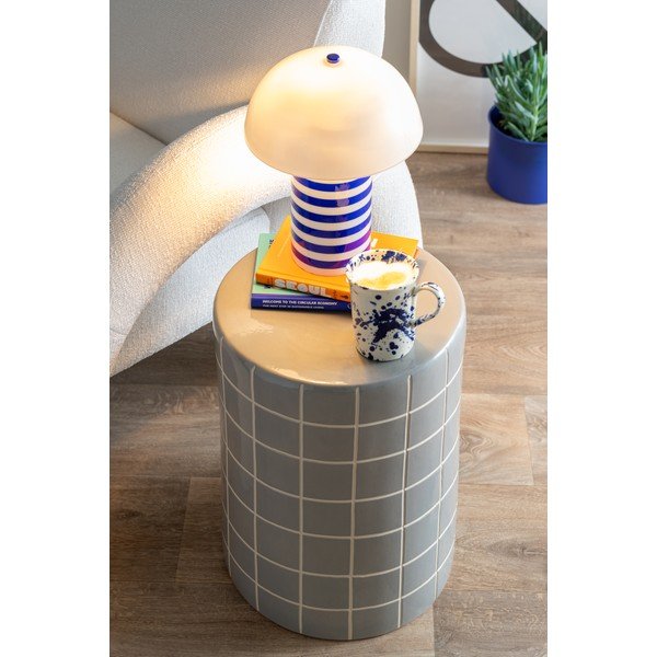 Okrągły stolik ceramiczny ø 33 cm Retro Tiles – Leitmotiv-image-1
