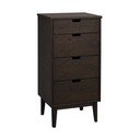 Komoda z litego drewna dębowego w ciemnym naturalnym kolorze 45x92x38 cm Garrison – Rowico