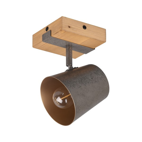 Ciemnoszaro-naturalna lampa punktowa Bell – Trio-image-3