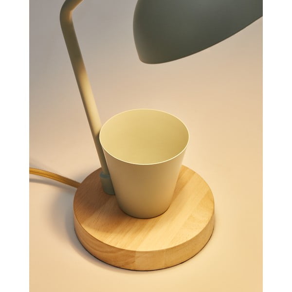 Miętowa lampa stołowa z metalowym kloszem (wys. 37 cm) Katia – Kave Home-image-3