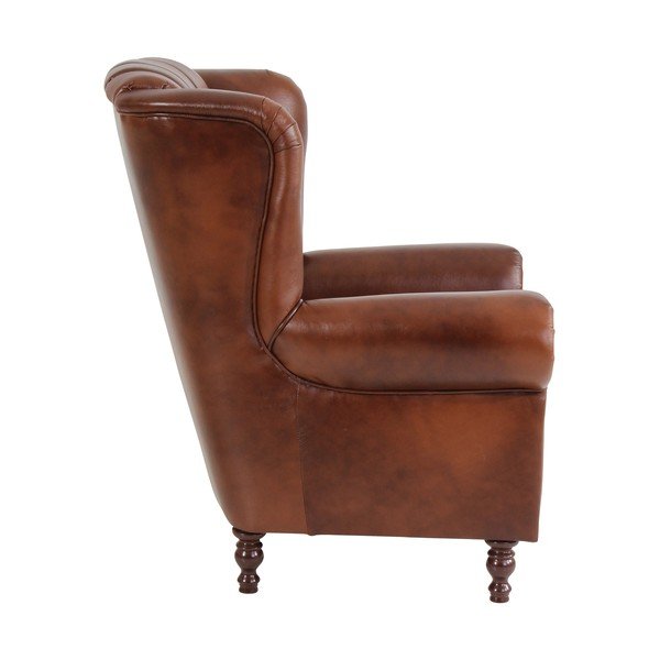 Brązowy fotel skórzany Max Winzer Vary-image-2