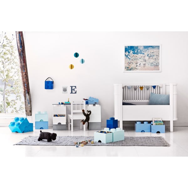 Jasnoniebieski pojemnik z 2 szufladami LEGO®-image-3