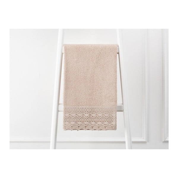 Brązowy ręcznik z czystej bawełny Madame Coco, 50x76 cm