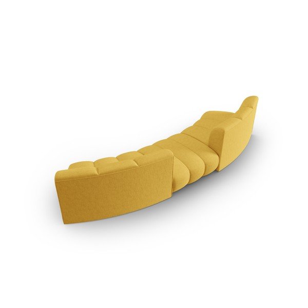 Żółta sofa 367 cm Lupine – Micadoni Home-image-3