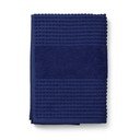 Ciemnoniebieski ręcznik kąpielowy z bawełny organicznej frotte 70x140 cm Check – JUNA