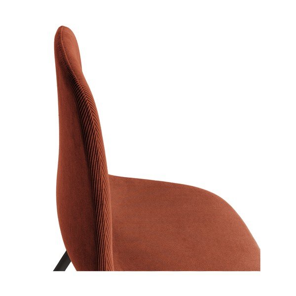 Tapicerowane krzesła zestaw 4 szt. w kolorze terakoty Minka – Marckeric-image-3