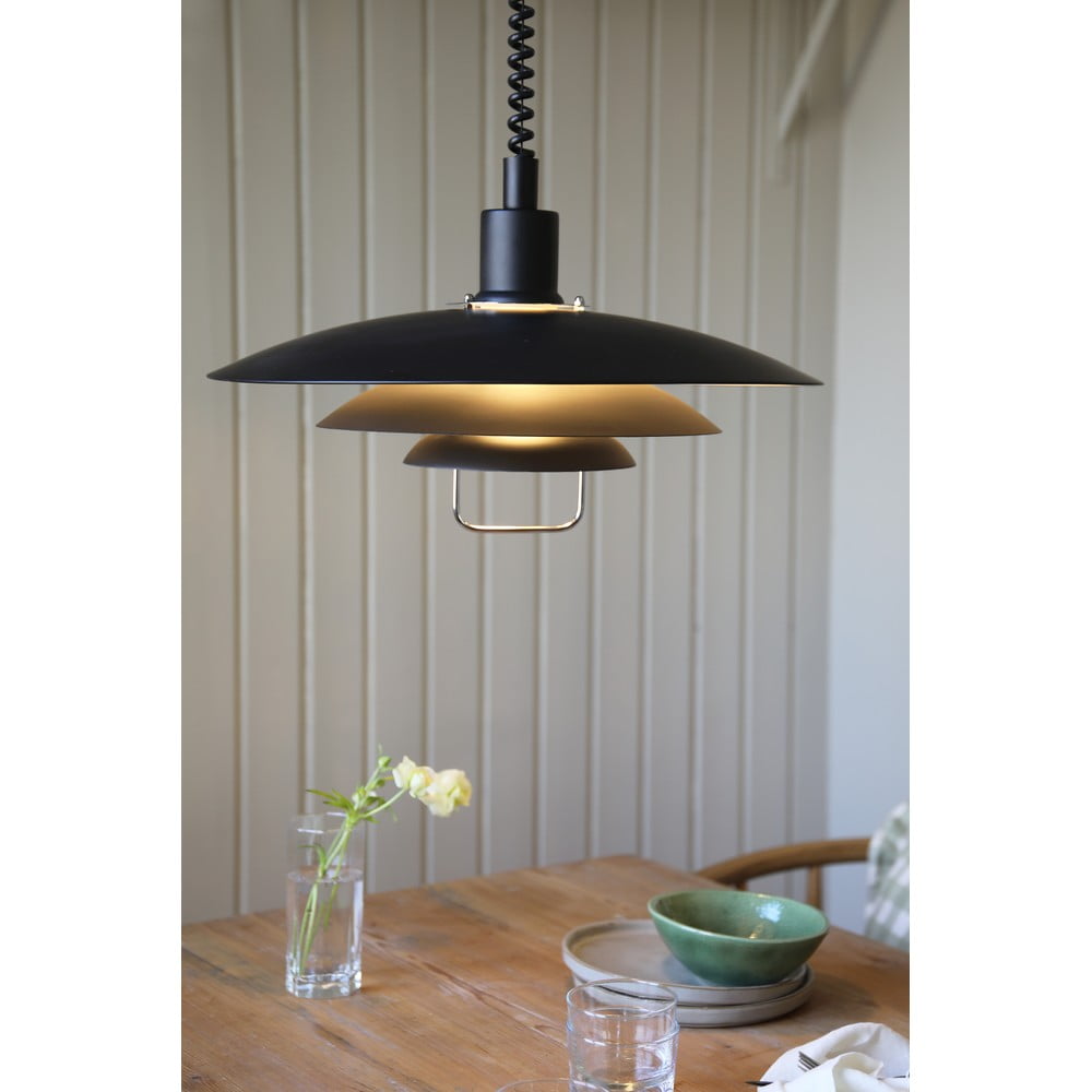 Czarna lampa wisząca Markslöjd Kikrenes, ø 48 cm (zdjęcie 3)