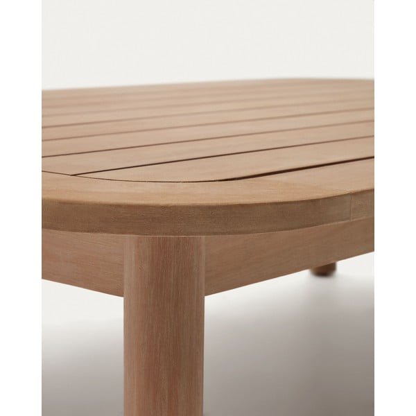 Stolik z litego drewna eukaliptusowego w naturalnym kolorze 89x140 cm Sacova – Kave Home-image-3