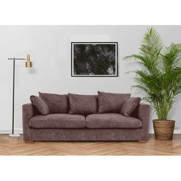 Ciemnobrązowa sofa 220 cm Comfy – Scandic-image-1