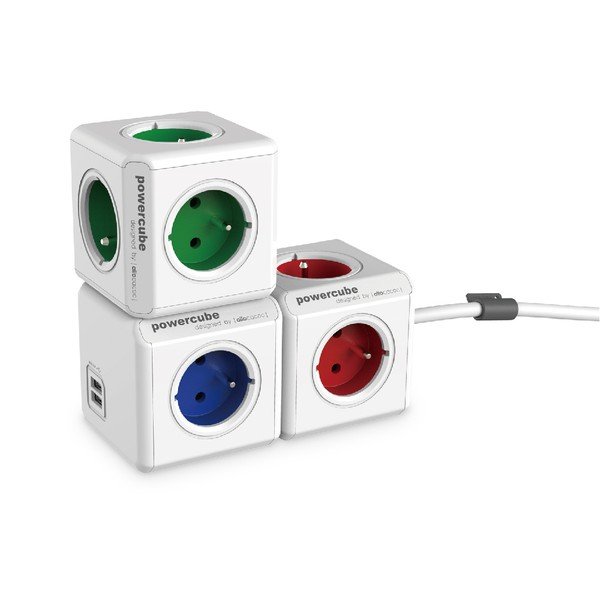 Rozgałęźnik do gniazdka 12 cm PowerCube Original USB – Cubenest-image-3