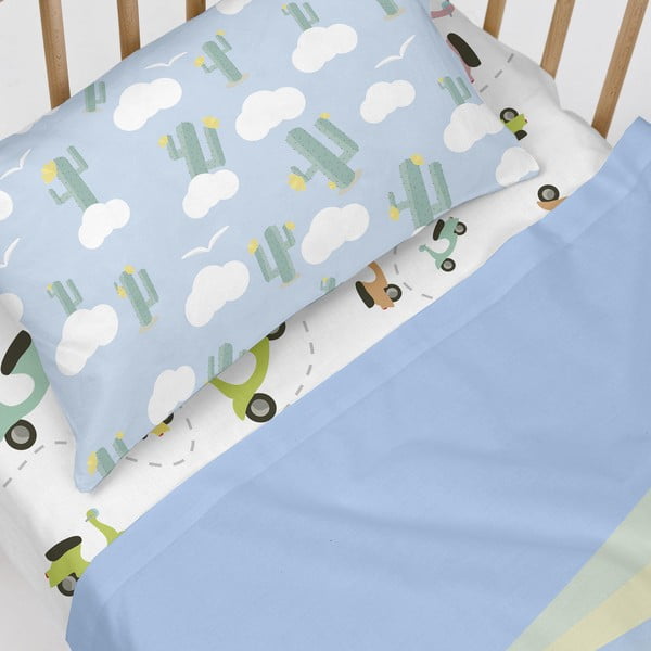 Dziecięce bawełniane prześcieradło Happynois Summer Time, 140x70 cm-image-4