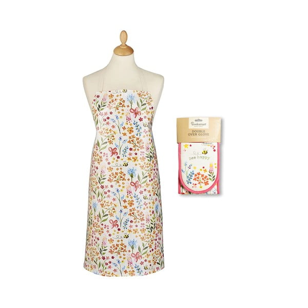 Zestaw fartucha i rękawicy kuchennej 2 szt. Bee Happy – Cooksmart ®