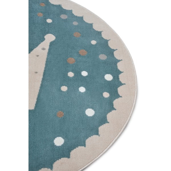 Niebieski dywan dziecięcy ø 100 cm Crown – Hanse Home-image-1