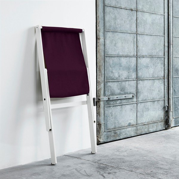 Fotel składany Karup Boogie White/Purple Plum-image-1