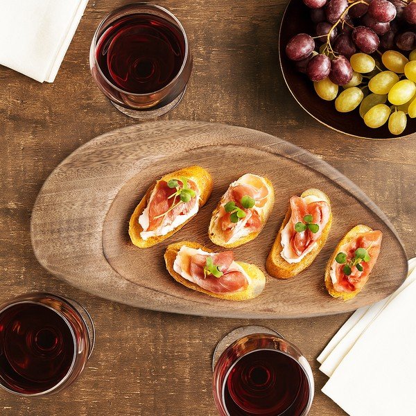 Drewniana taca 20x39 cm Mango – Orion-image-1