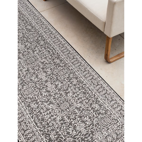 Czarno-biały chodnik odpowiedni na zewnątrz 80x250 cm Duet Kona – NORTHRUGS-image-4