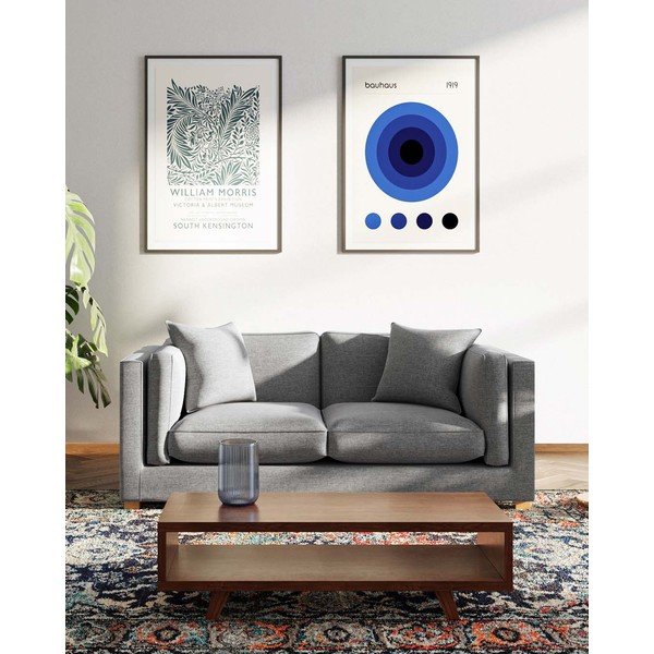 Szara sofa 195 cm Pomo – Ame Yens-image-3