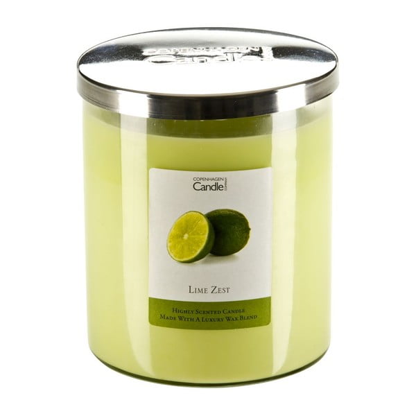 Świeczka o zapachu limonek Copenhagen Candles Lime Zest, czas palenia 70 godz.