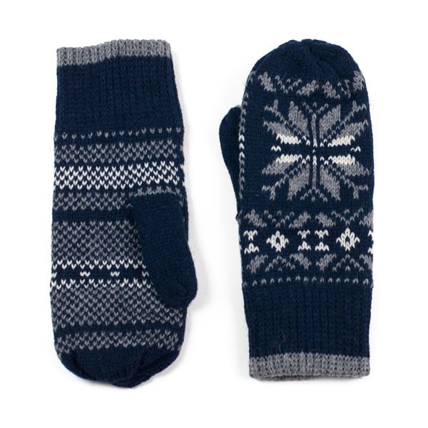 Niebiesko-białe rękawiczki Snowy