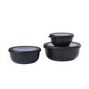 Pojemniki na żywność 3 szt. Nordic black – Mepal
