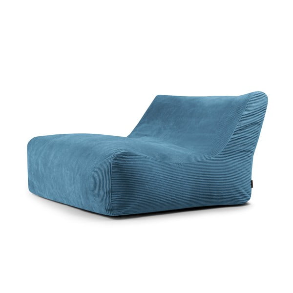 Niebieski sztruksowy worek do siedzenia Sofa Lounge – SLOWDOWN