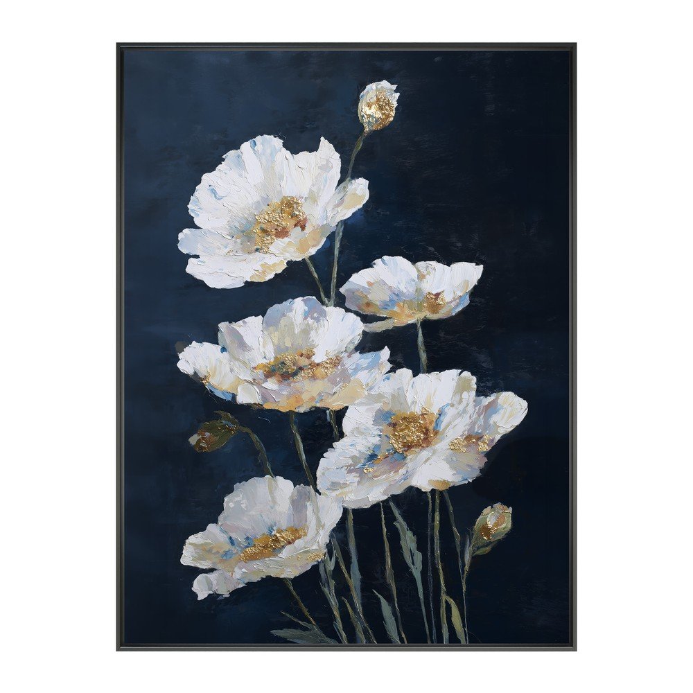 Obraz drukowany z ramą w zestawie 60x80 cm White Poppies – Styler