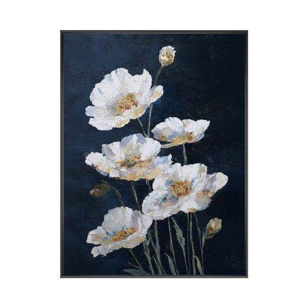 Obraz drukowany z ramą w zestawie 60x80 cm White Poppies – Styler