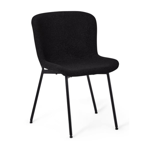 Czarne krzesła zestaw 2 szt. Teddy – Furnhouse