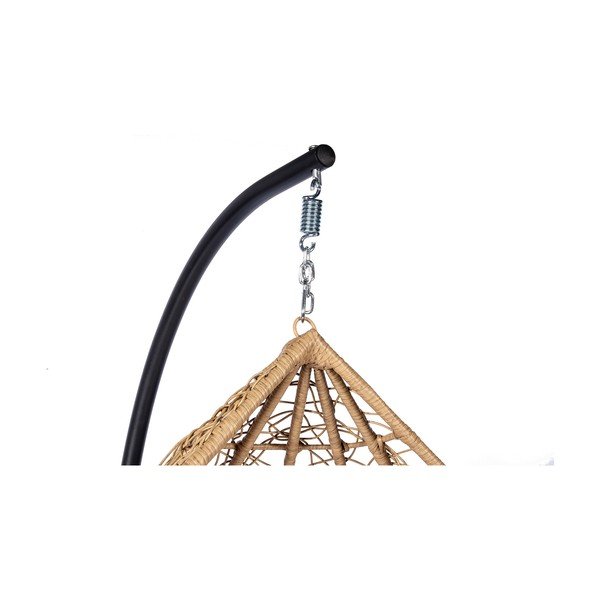 Wiszący fotel ze sztucznego rattanu w naturalnym kolorze  Bonami Selection Noela-image-4