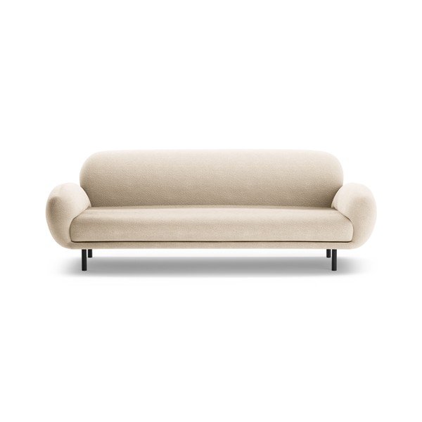 Beżowa sofa z materiału bouclé 208 cm Poppy – Micadoni 