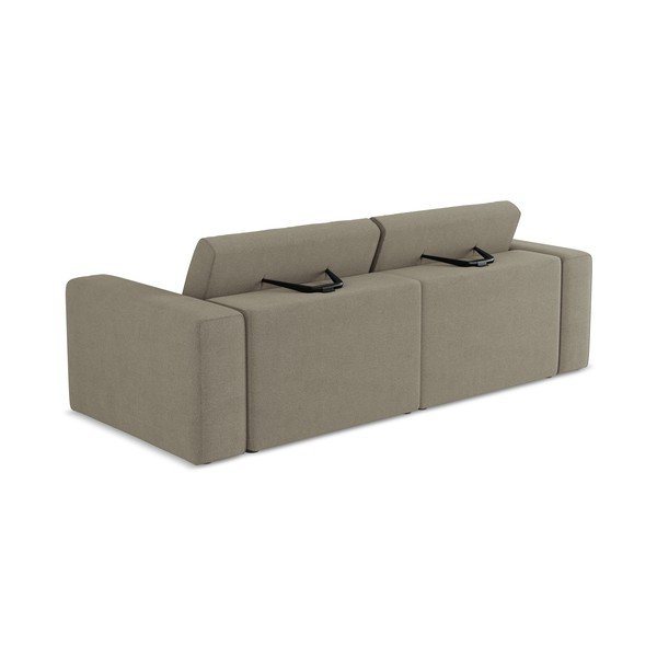 Jasnobrązowa sofa modułowa 224 cm Kalea – Makamii-image-3