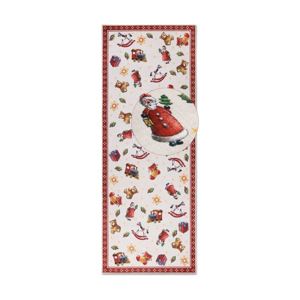 Czerwony chodnik ze świątecznym motywem 80x200 cm Red Christmas – Villeroy&Boch