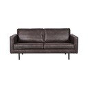 Czarna sofa z imitacji skóry 190 cm Rodeo – WOOOD